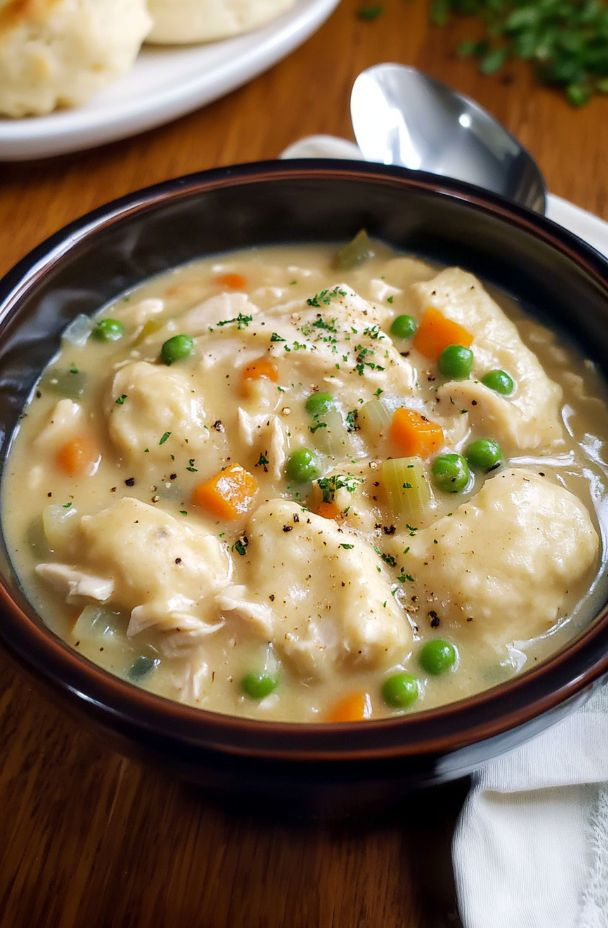 Cozy Comfort Chicken & Dumplings 2 Cooking the Dumplings: The Importance of Steaming Rather Than Stirring