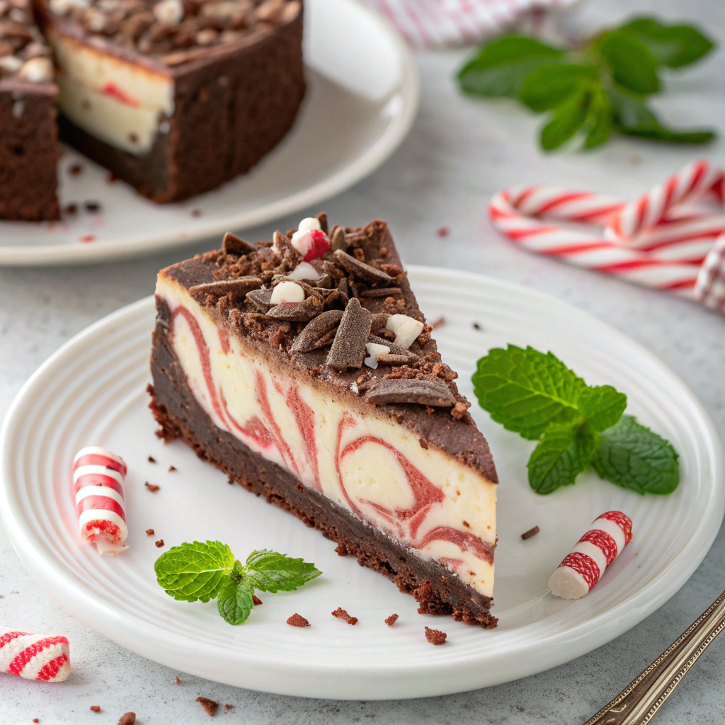 Chocolate Peppermint Cheesecake: the best recipe 1 3 Chocolate Peppermint Cheesecake