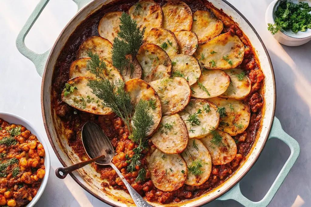 Recipes 6 Tomato Lentil Stew With Crispy Potato recipe