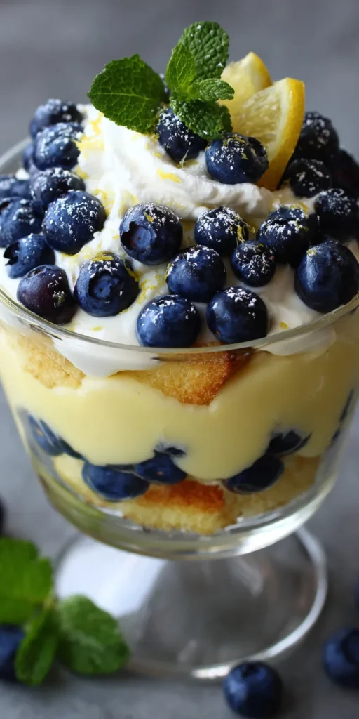 Lemon Dessert Delights: 8 Bright and Zesty Recipes 8 Lemon Blueberry Trifle