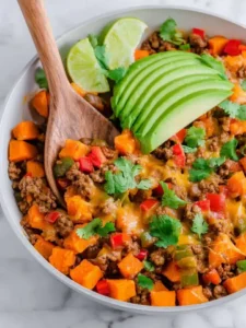 Tex-Mex Ground Beef and Sweet Potato