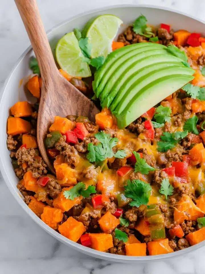 Sadie Recipes 1 Tex-Mex Ground Beef and Sweet Potato