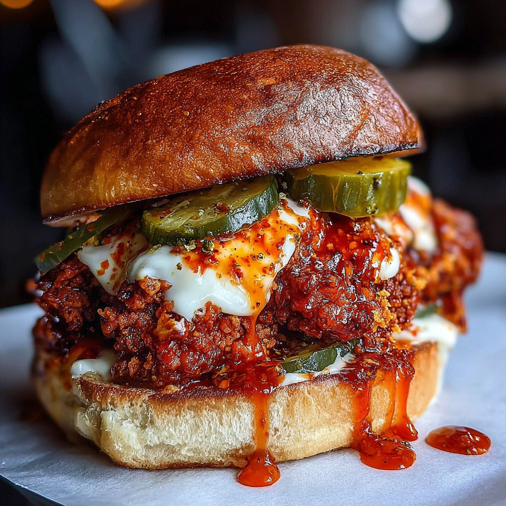 Sandwich Recipes : 40 Easy Ideas 24 Nashville Hot Chicken Sandwich
