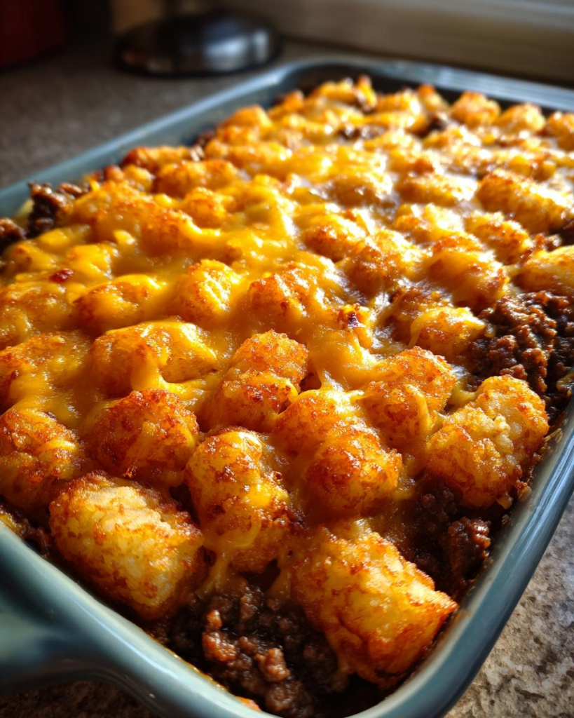 8 best family friendly Ground Beef Casserole Recipes 7 Ground Beef Casserole – Classic Tater Tot Bake