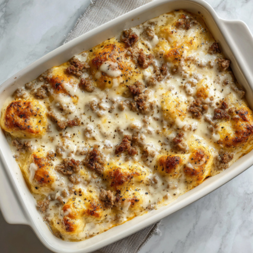 Cozy Casserole Recipes: Best Stress-Free Family Dinners! 7 🥓 Cozy Casserole Recipes : Biscuits and Gravy Casserole, Breakfast for Dinner, Anyone?