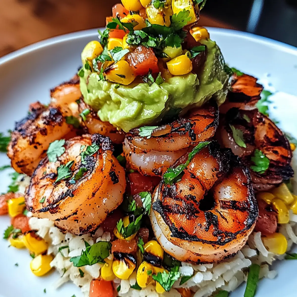 Best Grilled Shrimp Bowl with Avocado and Corn Salsa 1 1 Grilled Shrimp Bowl with Avocado and Corn Salsa Recipe