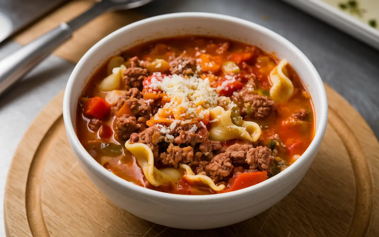 Lasagna-Soup-is-a-comforting-and-hearty-dish-that-combines-the