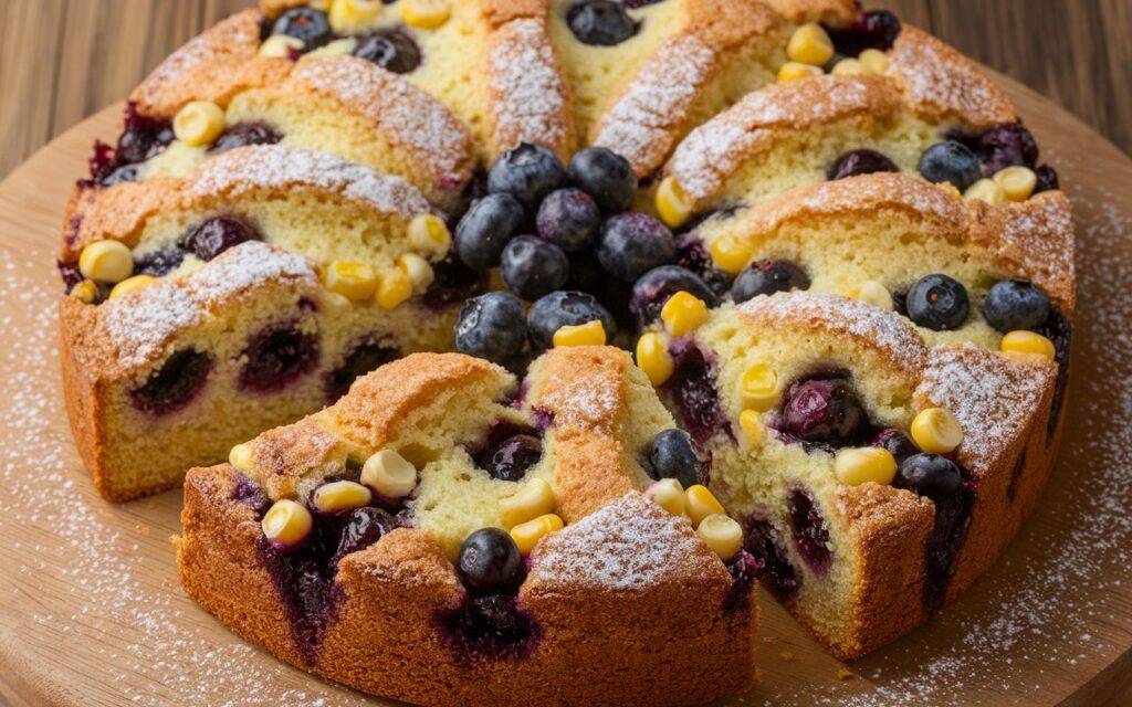 Sweet Corn and Blueberry Coffee Cake: A Delicious Recipe