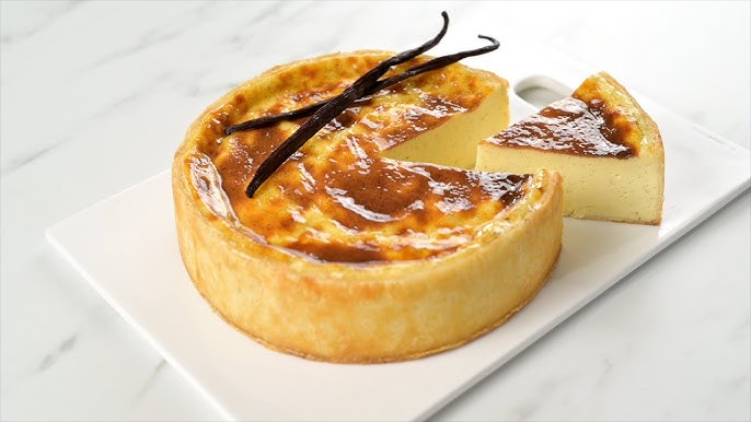 Flan Pâtissier-French Custard Tart : Step-by-Step Preparation 