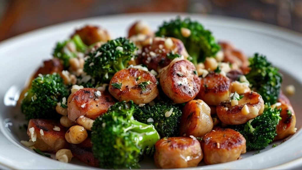 Crispy Gnocchi with Sausage and Broccoli