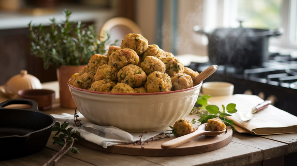 Grandma Dot's Stuffing Balls Recipe