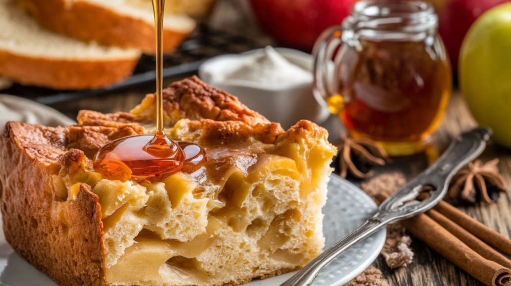 Honey-Apple Bread Pudding