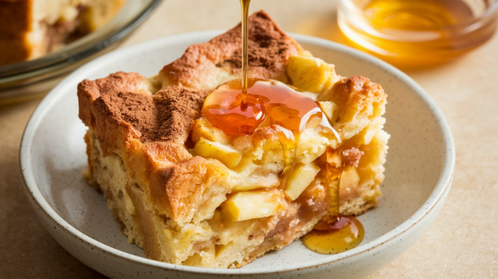 Honey-Apple Bread Pudding