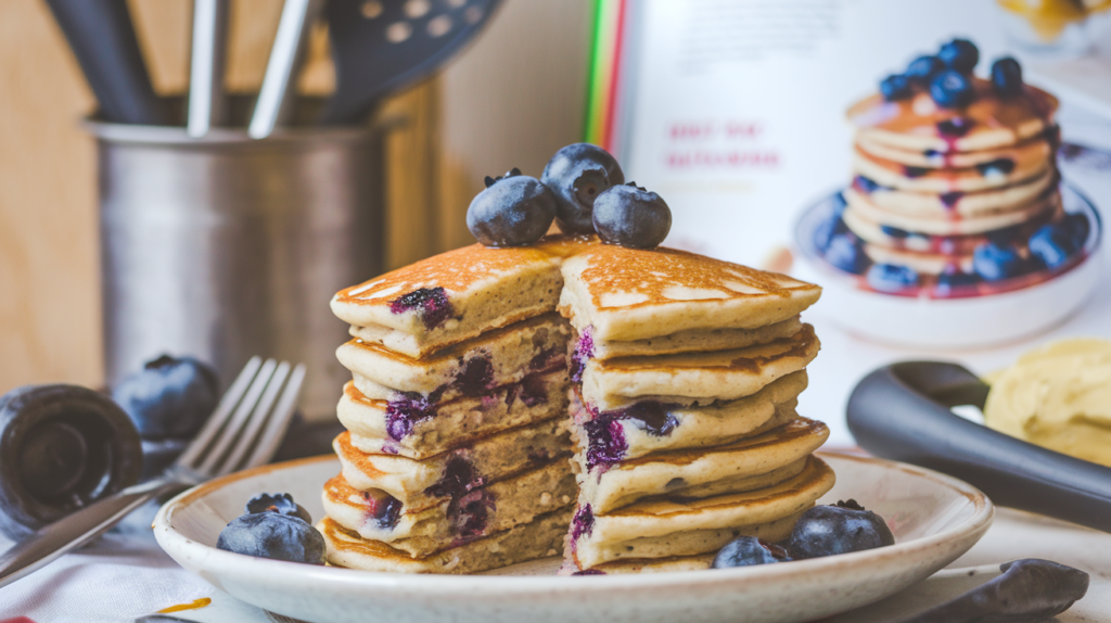 Vegan Blueberry Pancakes : Fluffy and Delicious Pancakes