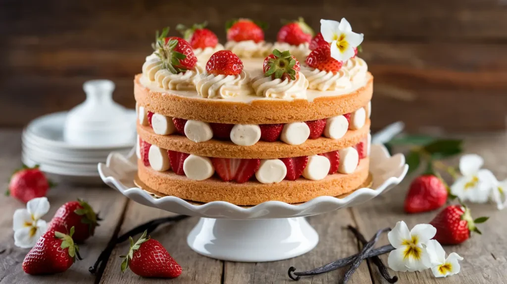 Strawberry Vanilla Cake