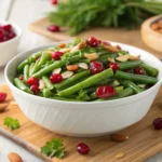 Crushed Green Bean Salad with Cranberry