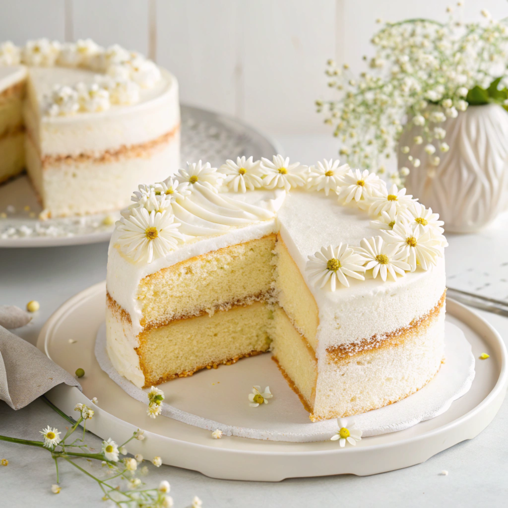 Vanilla Cake! Light & Airy Sponge Cake Recipe