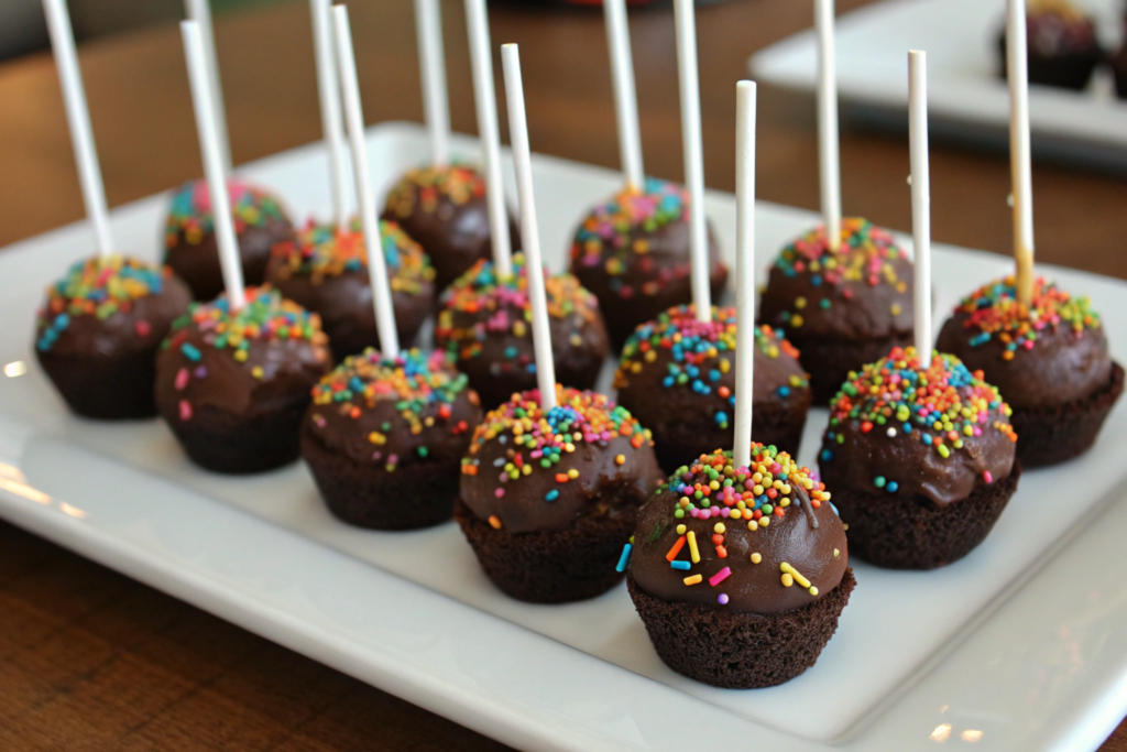 Mini Brownie Pops