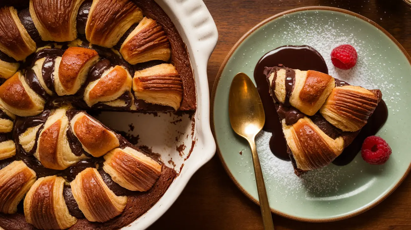 Easy Croissant Chocolate Pudding