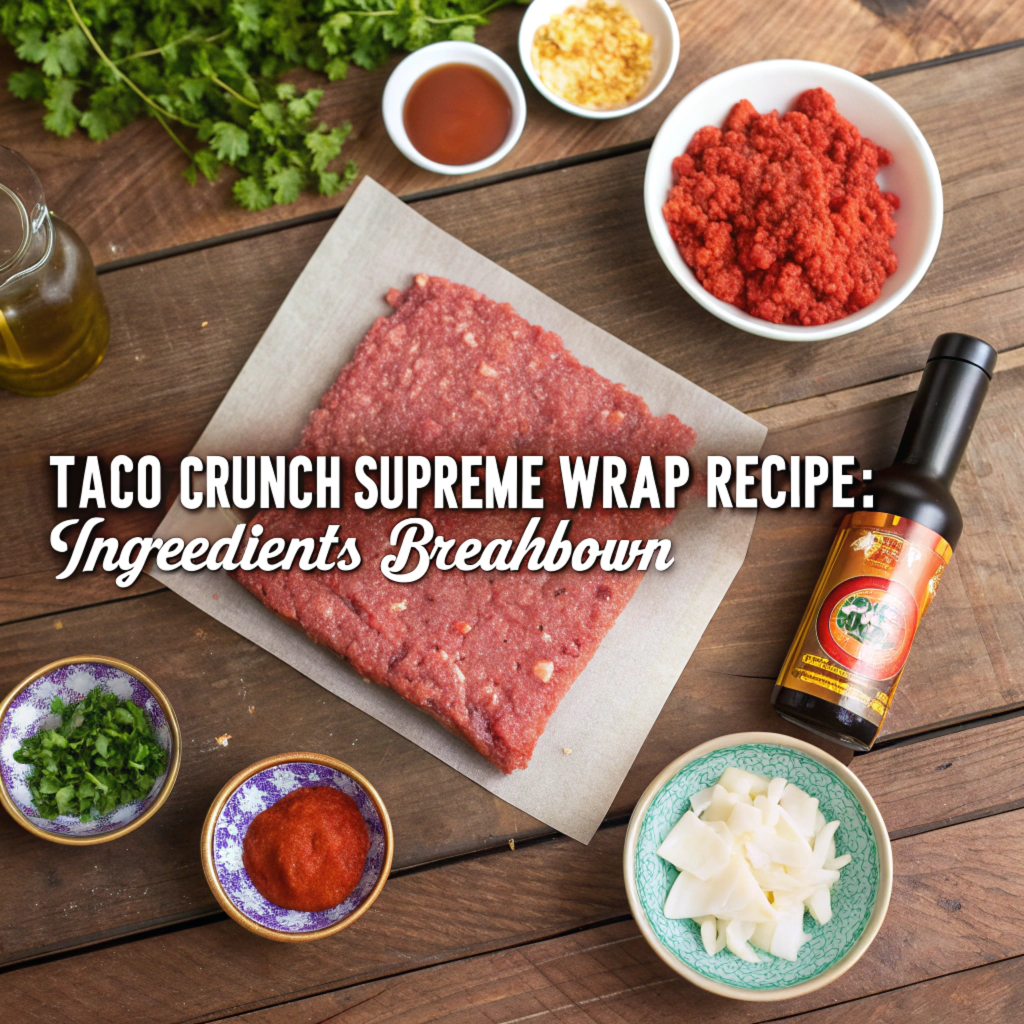 Taco Crunch Supreme Wrap Recipe: Ingredients Breakdown