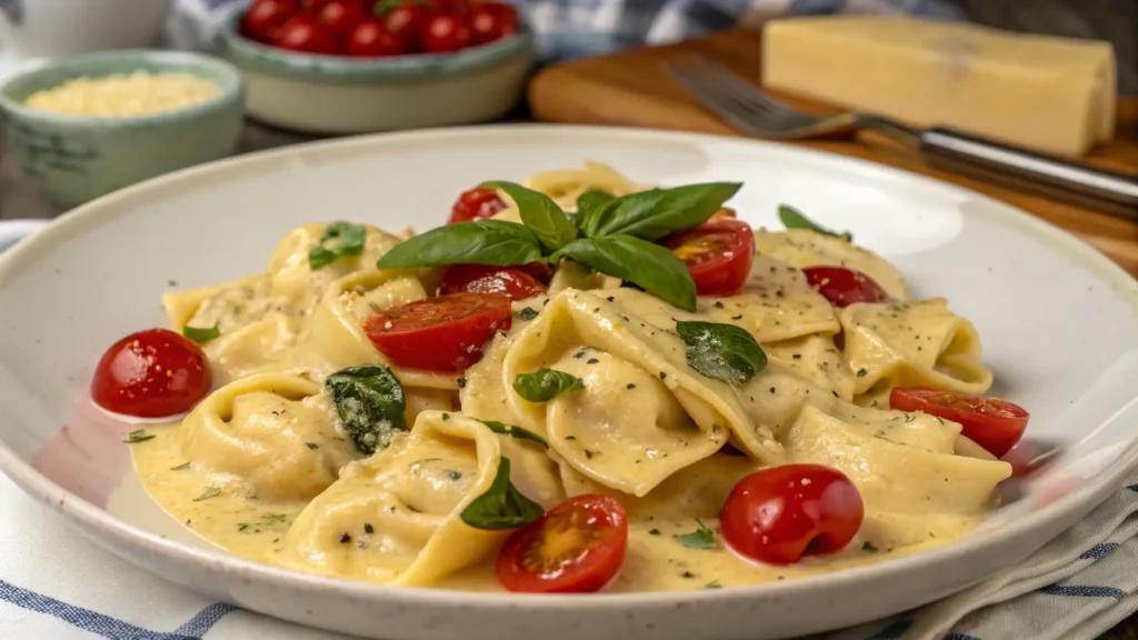 Tortellini with Cherry Tomatoes