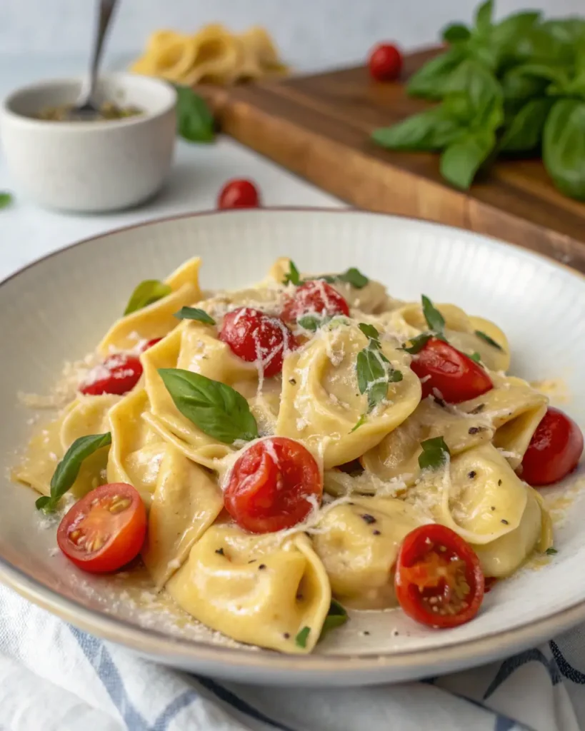 Tortellini with Cherry Tomatoes